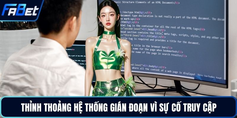 Thỉnh thoảng hệ thống gián đoạn vì sự cố truy cập